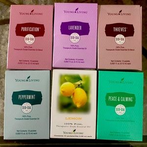Young Living Essential Oil Sample Packets variety